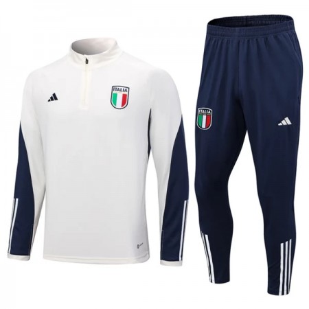 Itália Quarter Zip Sweat de Treino Conjunto 2023-24 Branca